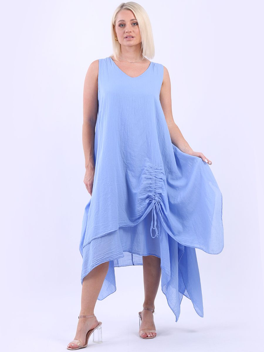 Cotton Sleeveless Oversized Tank Dress