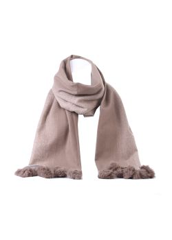 Italian Multi Shades Pom Pom Woolen Scarf